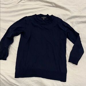 J. Crew Navy 3/4 sleeve Sweater